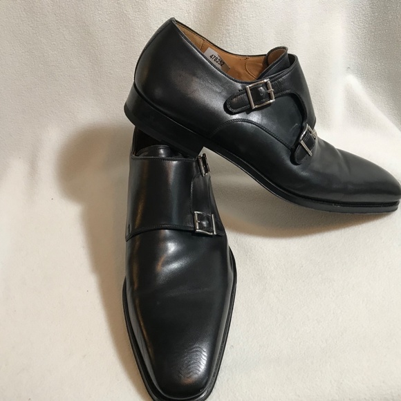 Magnanni Miro Black Double Monk Strap Shoes main image 4